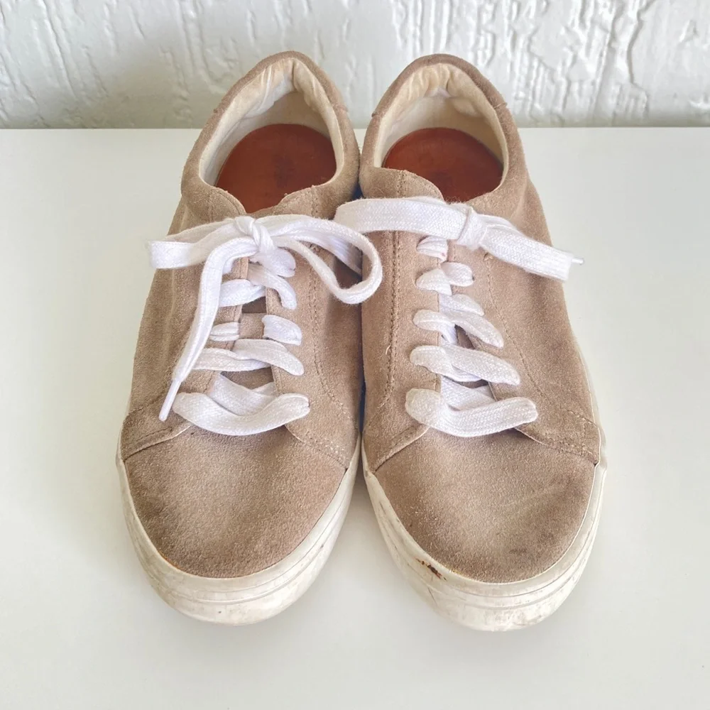 Frye Ash Tan Leather Suede Shoes Size 8.5